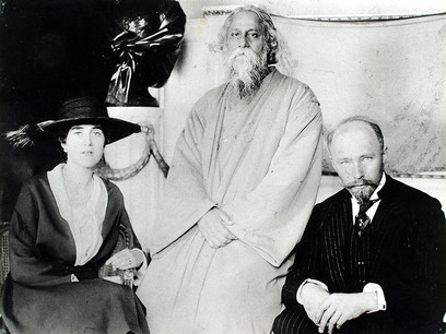 Rabindranath Tagore, Maria and Hermann Keyserling (in their home)
